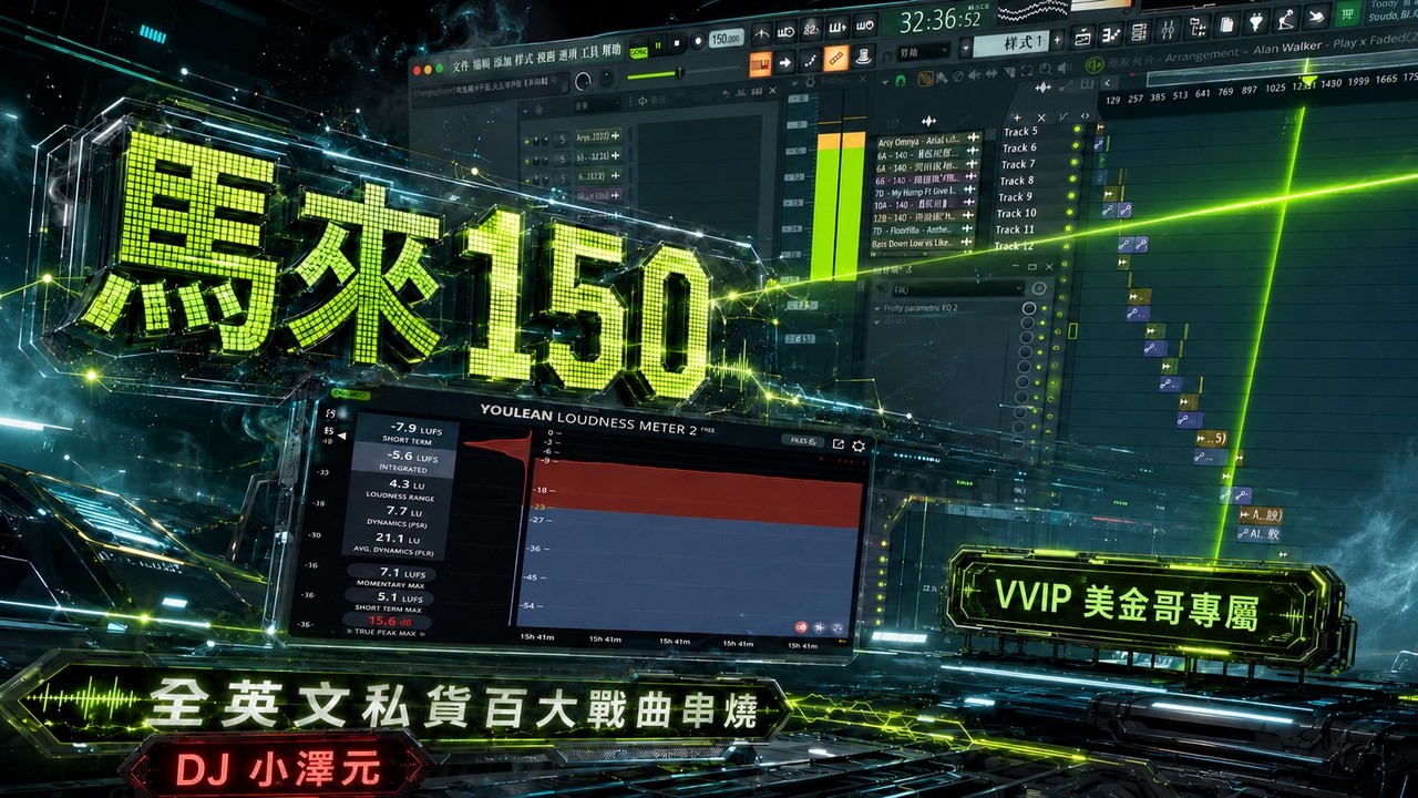 馬來150｜全英文私貨百大戰曲串燒｜美金哥專屬
